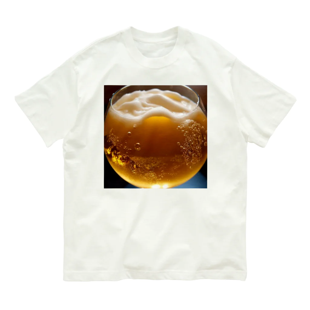 3tomo6's shopの極上ビール オーガニックコットンTシャツ