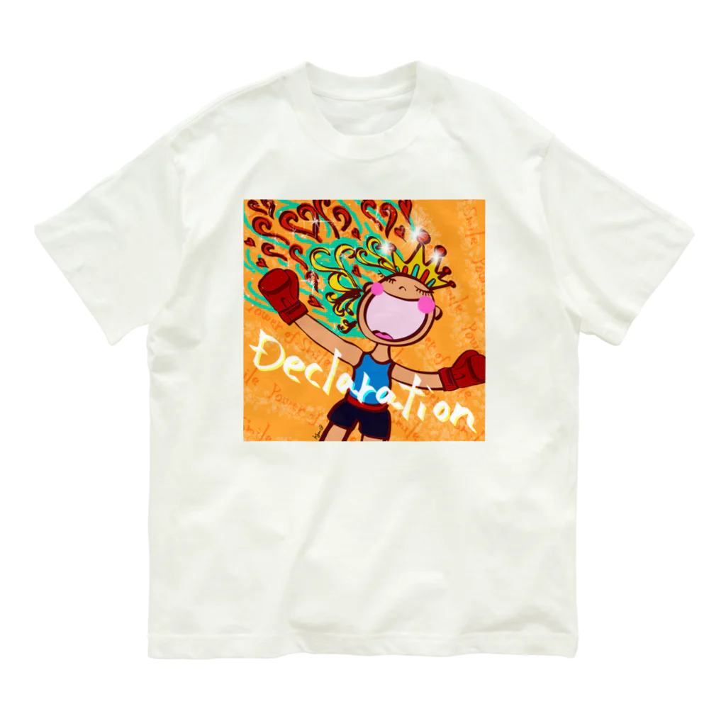 Power of Smile -笑顔の力-のDeclaration Organic Cotton T-Shirt