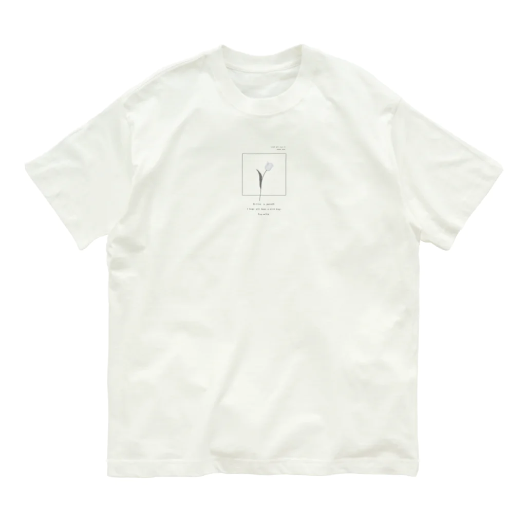 rilybiiの* Powder Snow Blue Organic Cotton T-Shirt