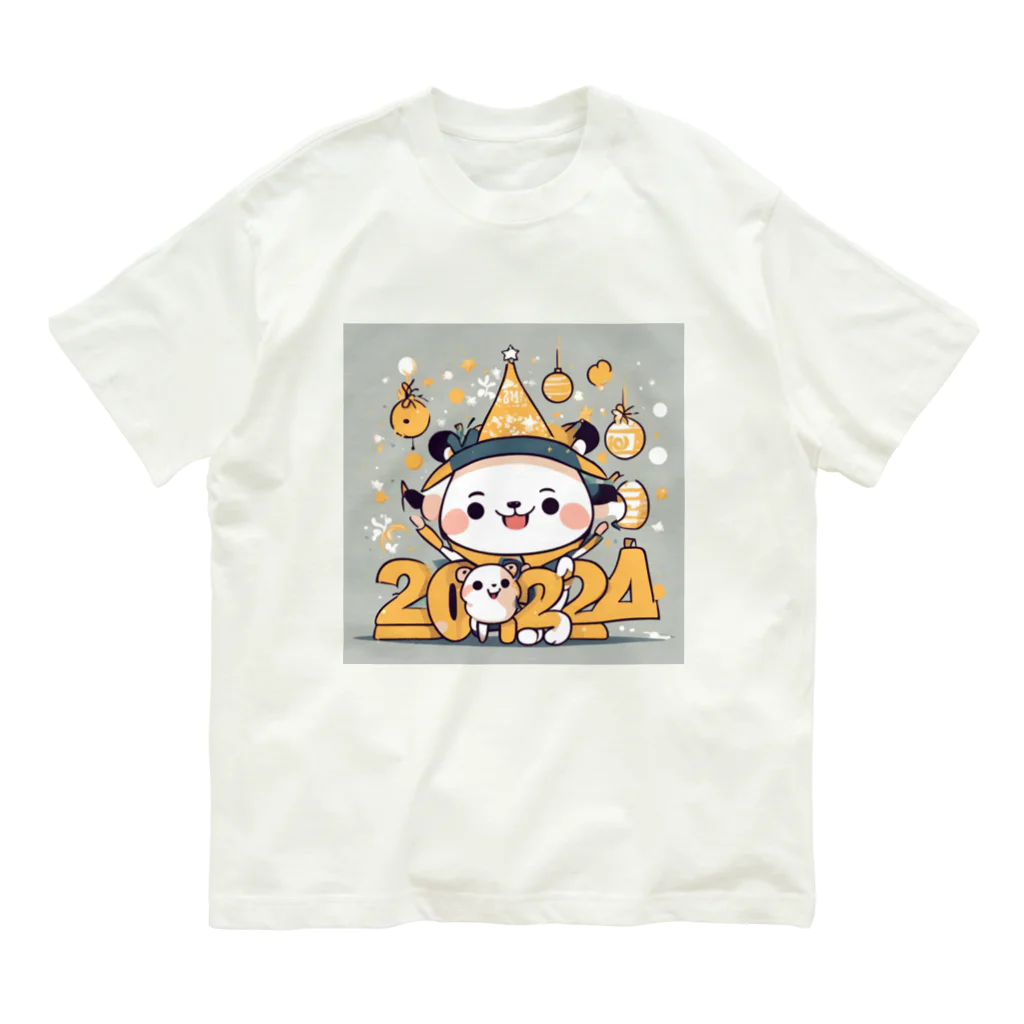 the blue seasonの新年の喜び オーガニックコットンTシャツ