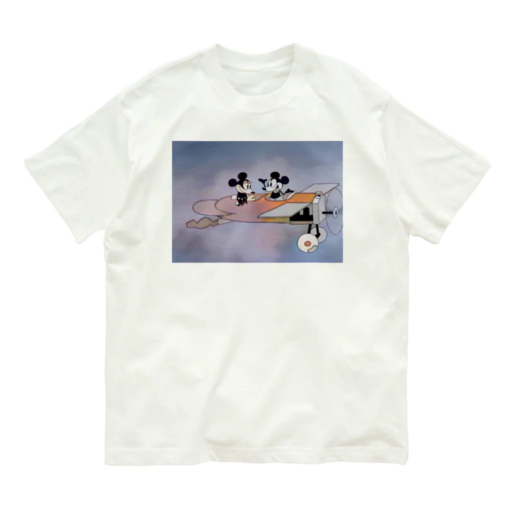 CHIKUSHOのプレーン・クレイジー　シャツ オーガニックコットンTシャツ