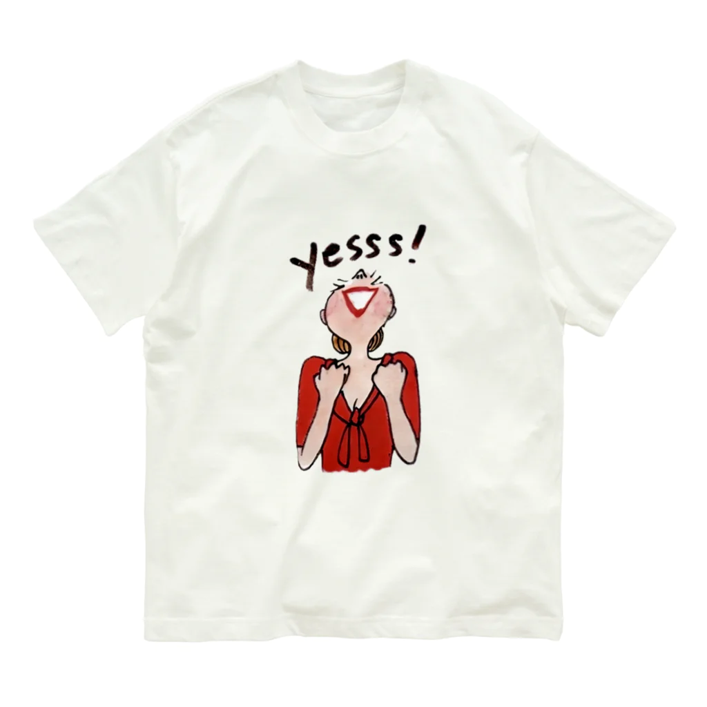 アンティークZeeeのYES! ポジティブWoman オーガニックコットンTシャツ