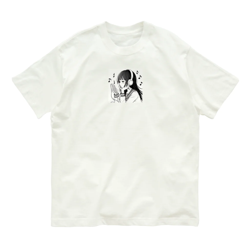 kibou0304の音楽を聴く女の子 Organic Cotton T-Shirt