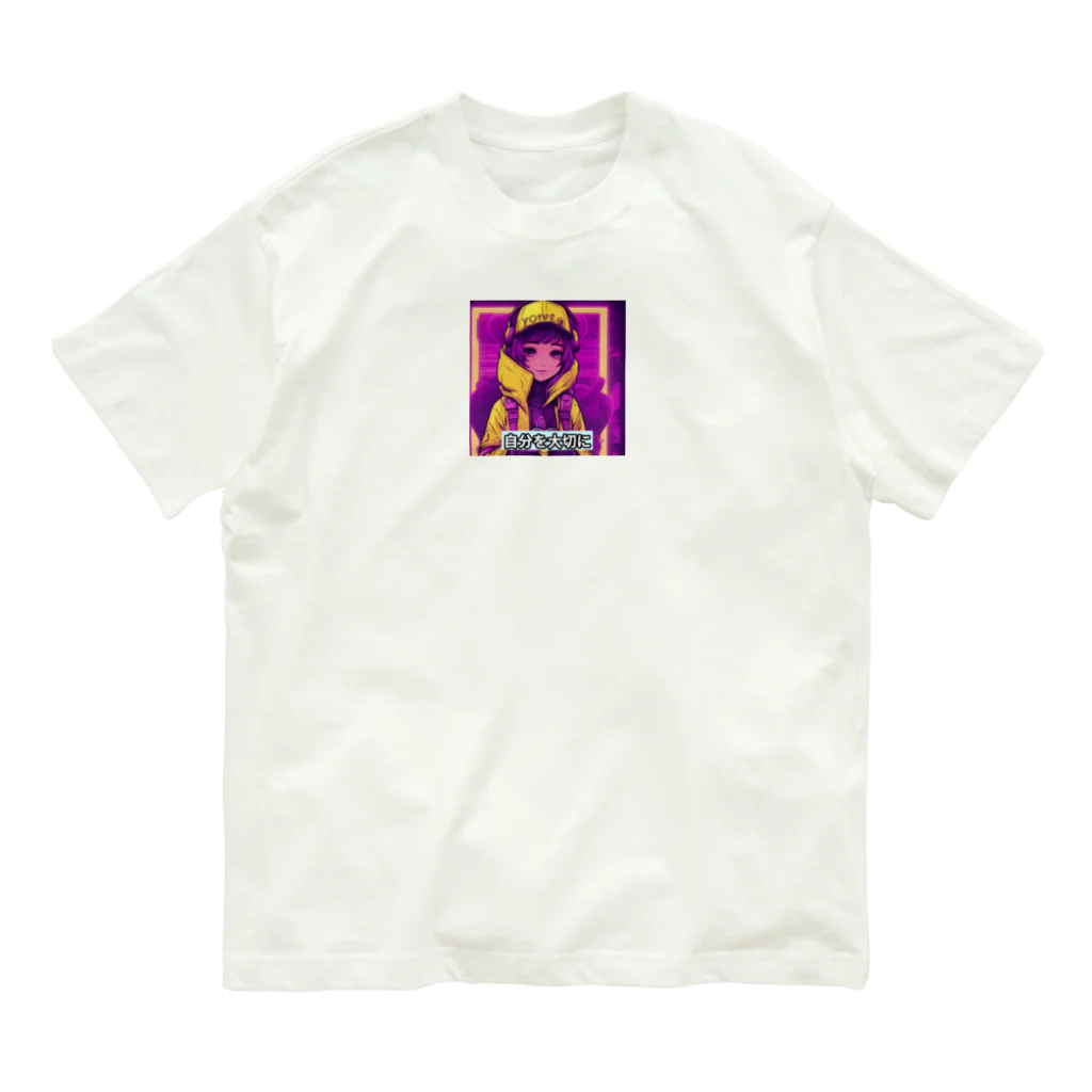 evahmonの光の戦士シリーズ・ひかりちゃん Organic Cotton T-Shirt