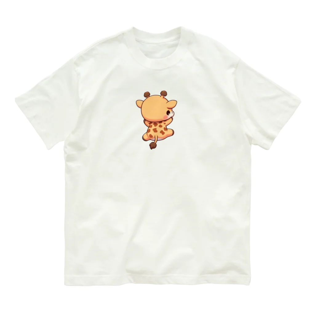 ゆづるの首を使わないキリン Organic Cotton T-Shirt