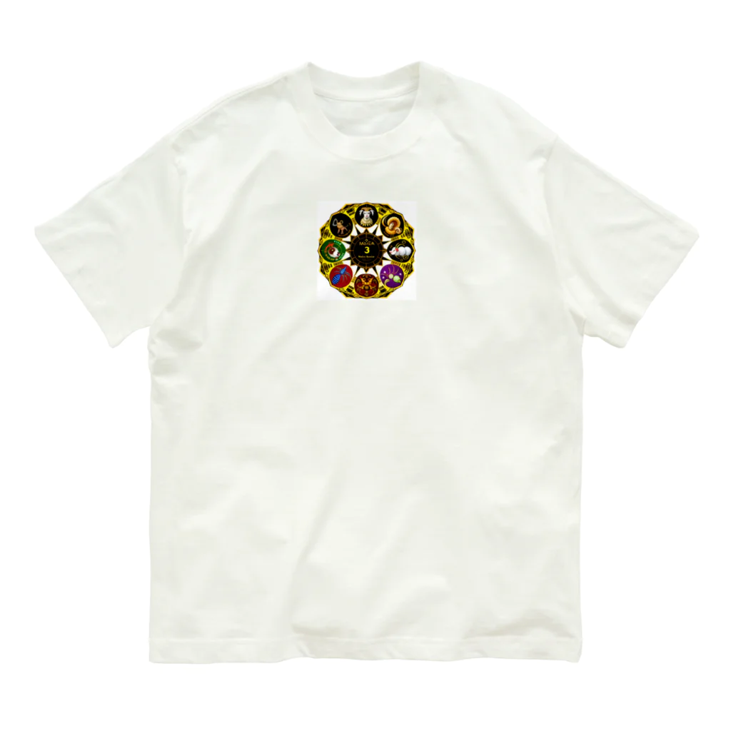 雷神門ショップの八星座万華鏡風 Organic Cotton T-Shirt