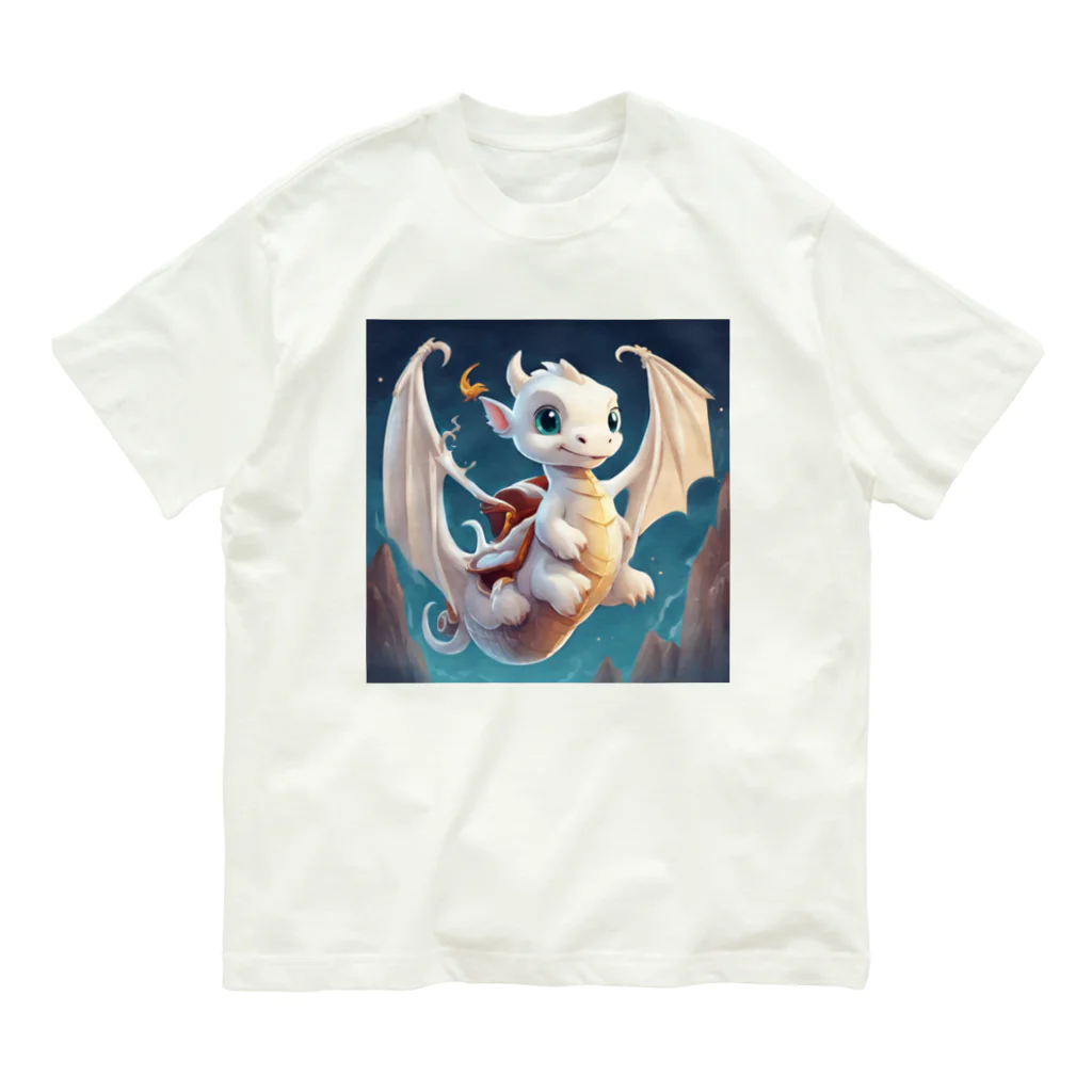 the blue seasonの空の冒険者：若きドラゴンの初飛行 Organic Cotton T-Shirt