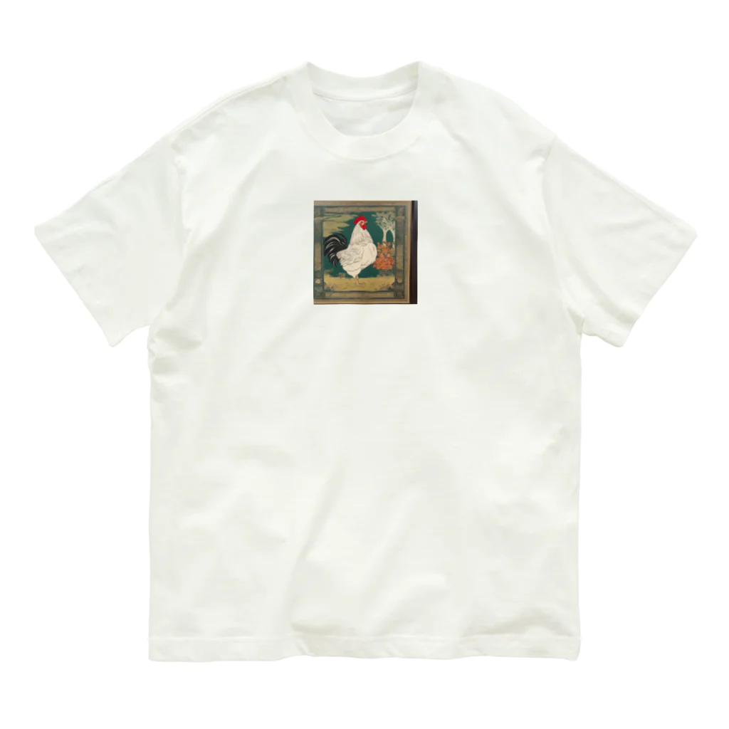 腰楽院オアシスのドット絵　鶏君 Organic Cotton T-Shirt