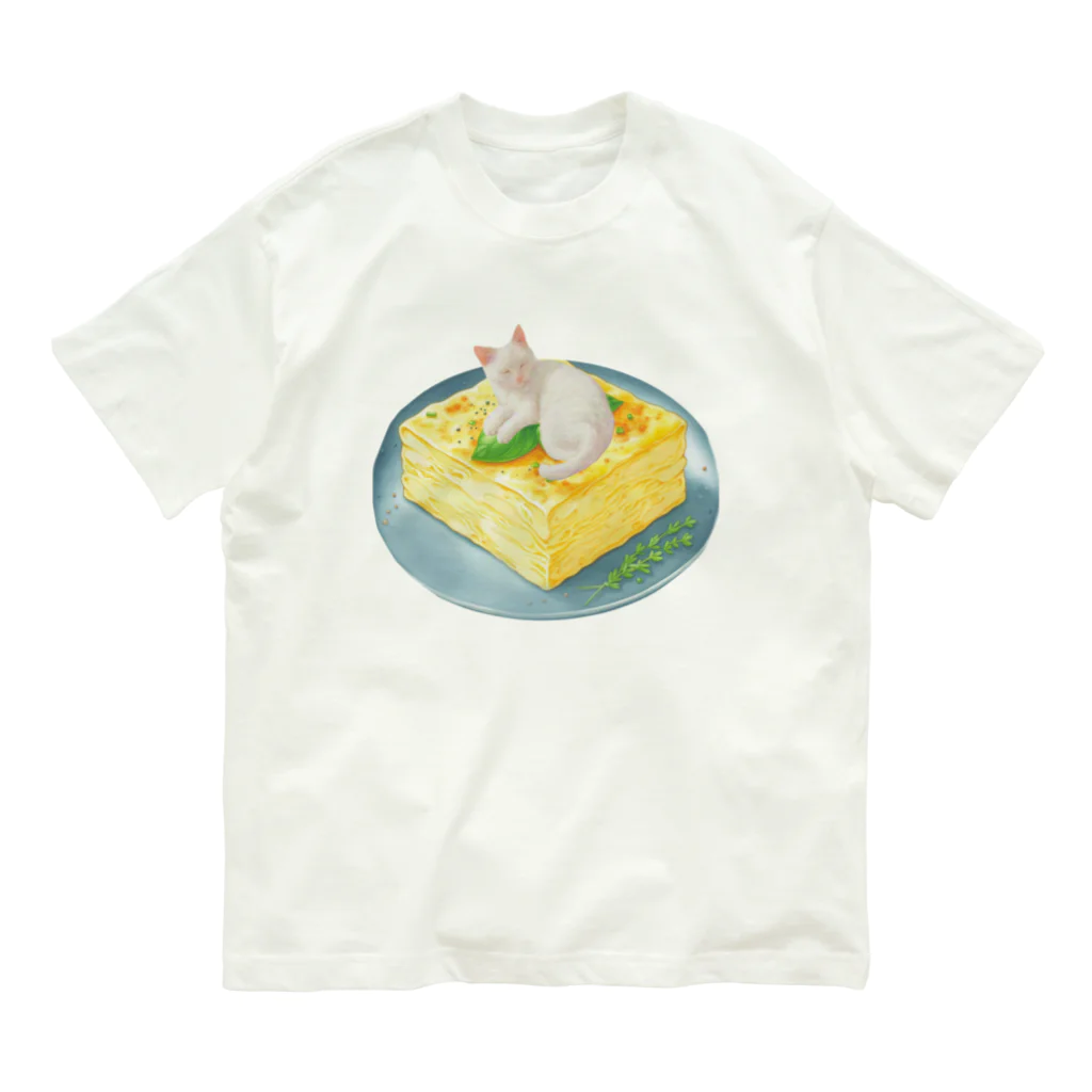 姫とすずり。の大根おろしになりきるねこ Organic Cotton T-Shirt