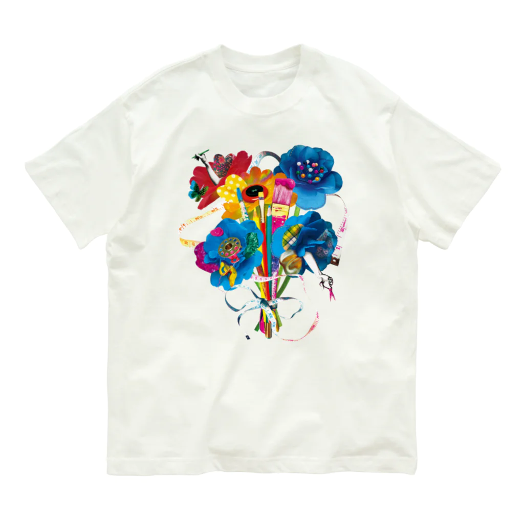 フルスキャ。の幸せのブーケ Organic Cotton T-Shirt