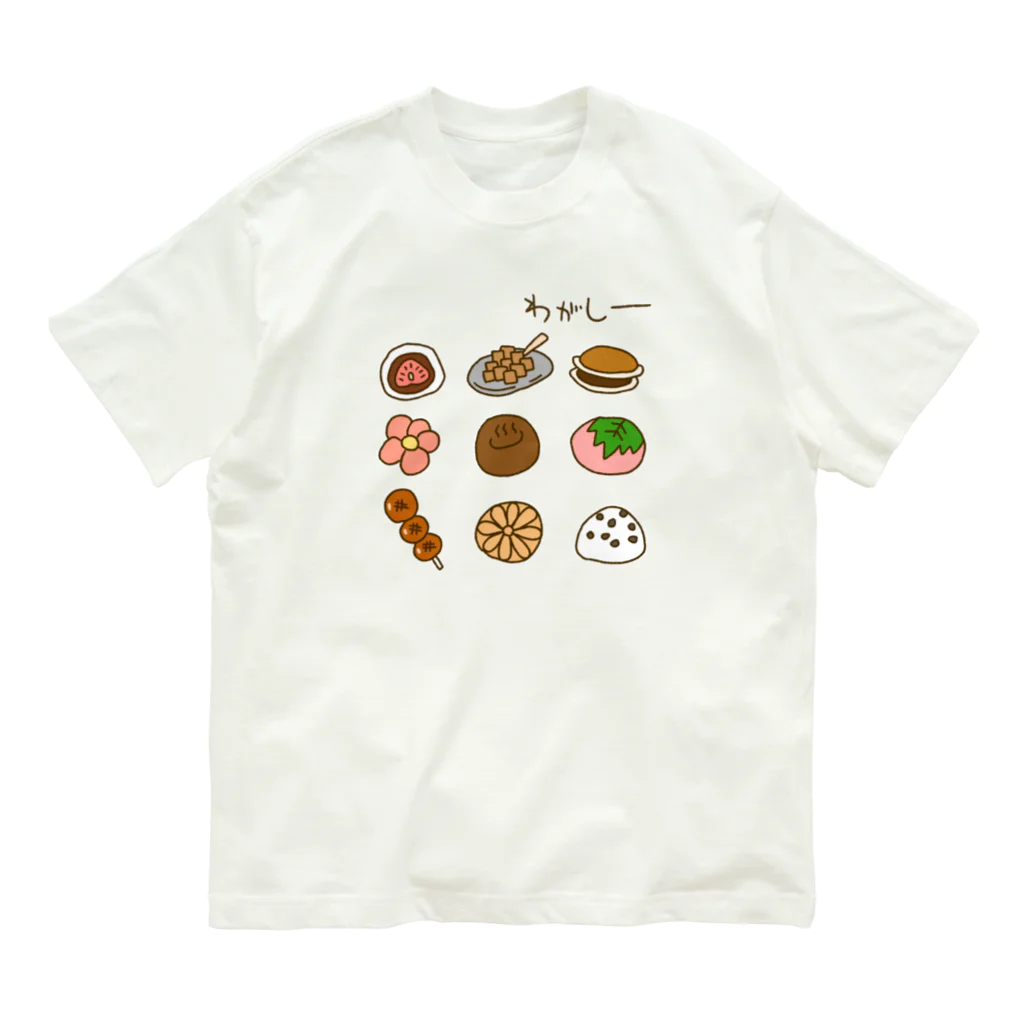 Siderunの館 B2の画伯チックな和菓子 オーガニックコットンTシャツ