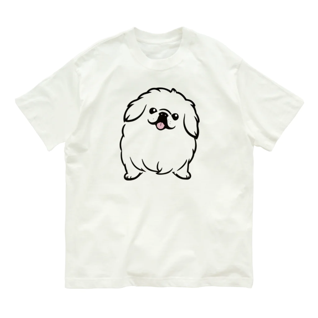 ファンシーTシャツ屋のペキニーズちゃん オーガニックコットンTシャツ