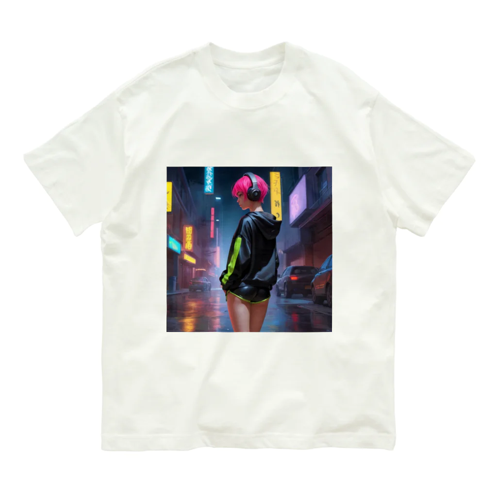 shiba9のCyber Girl Organic Cotton T-Shirt