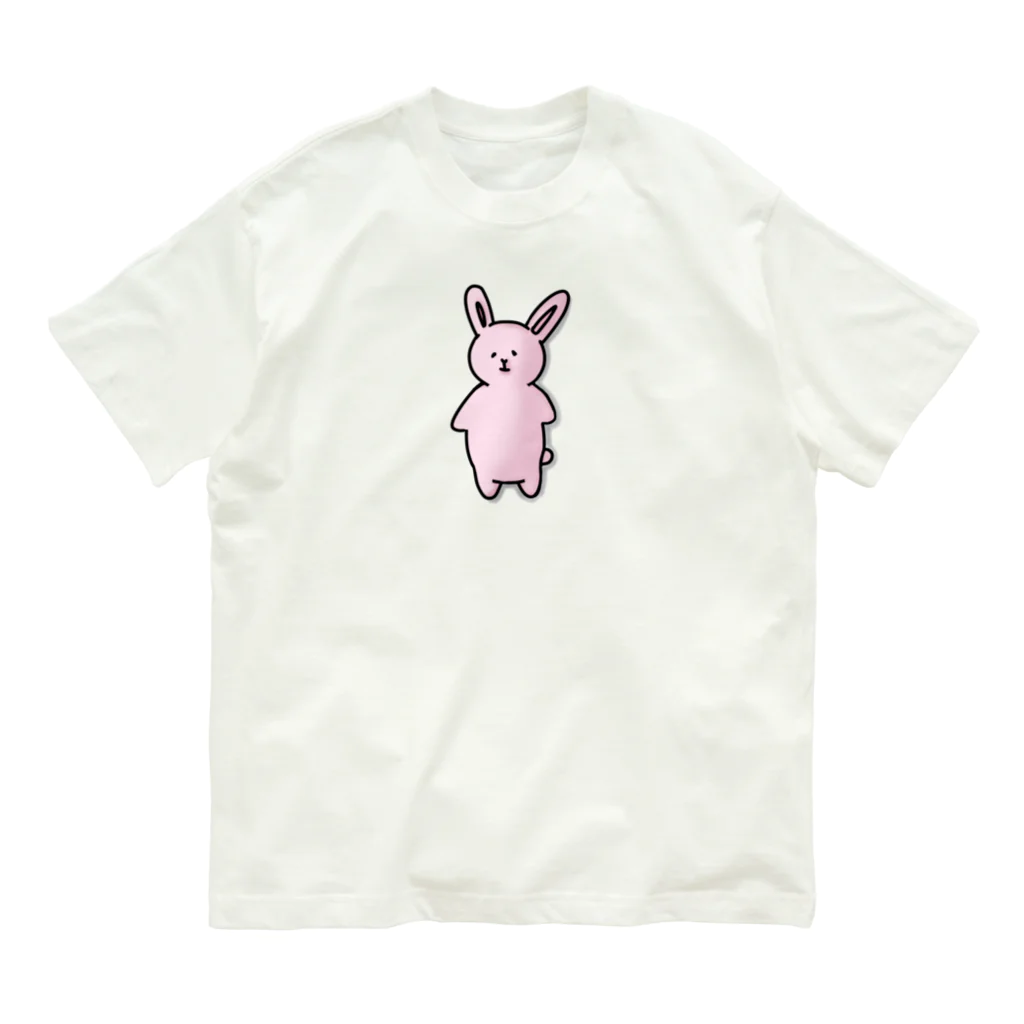 みつまめこshopのポテっとうさぎ Organic Cotton T-Shirt