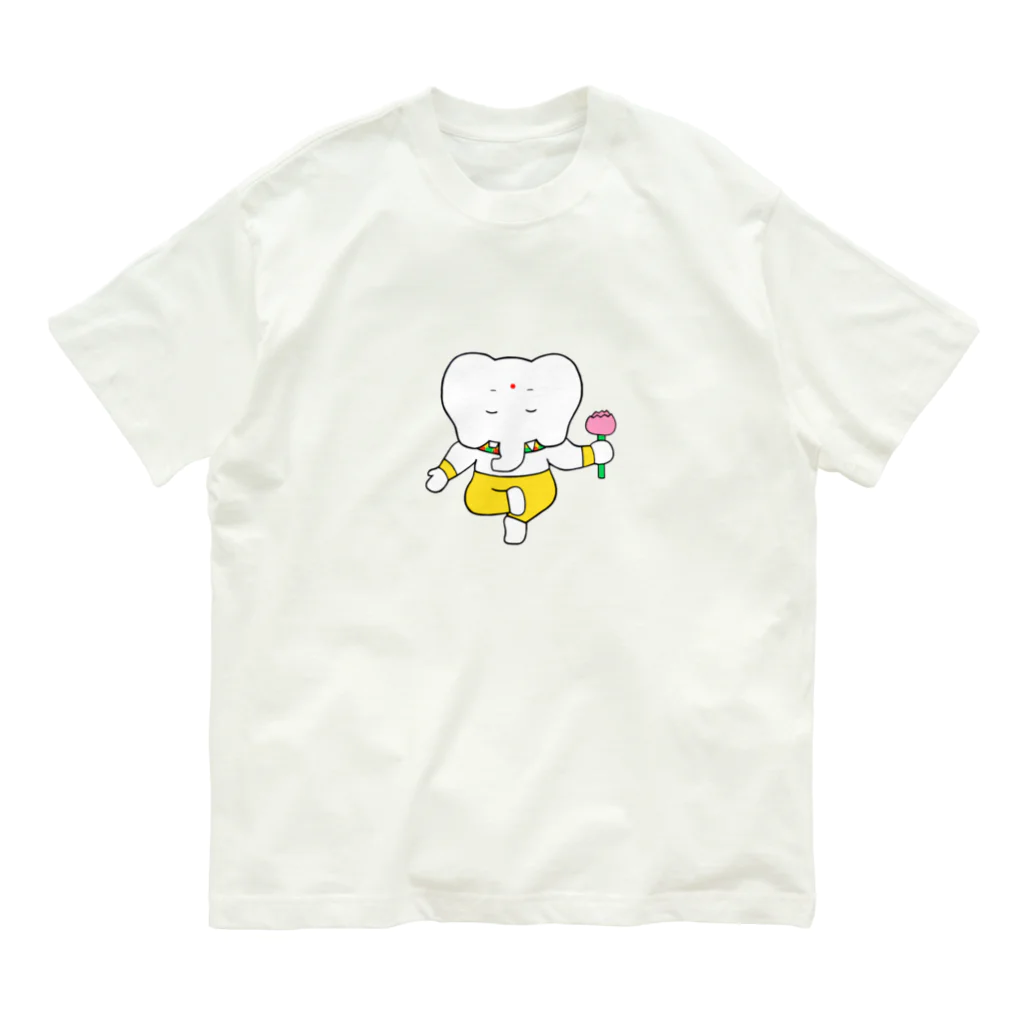 emit+のガネーシャ オーガニックコットンTシャツ