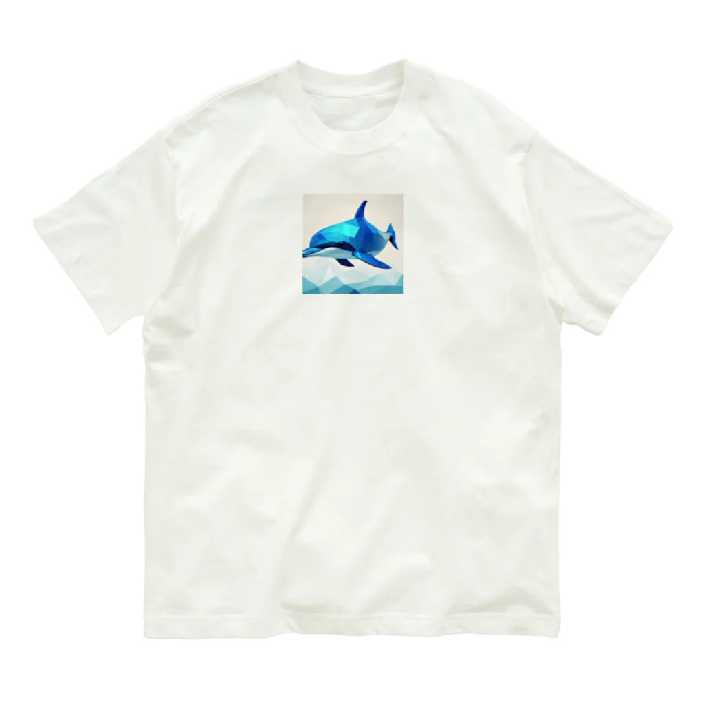 Spitz99のイルカ オーガニックコットンTシャツ