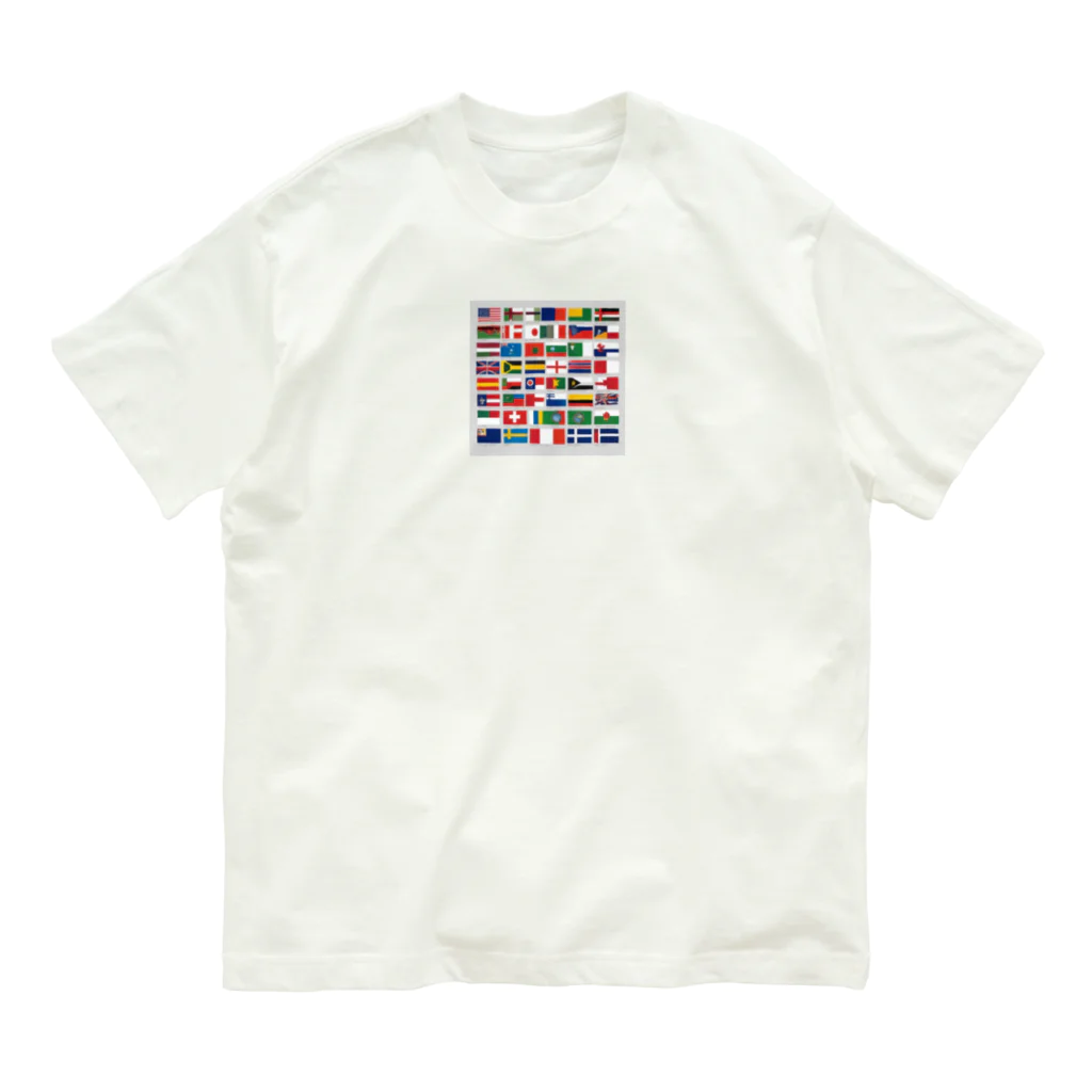 blue-tooth1976の世界国旗 Organic Cotton T-Shirt