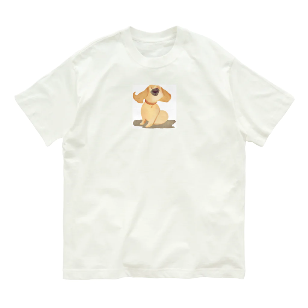 Toshikiitoのゆるゆるドック オーガニックコットンTシャツ