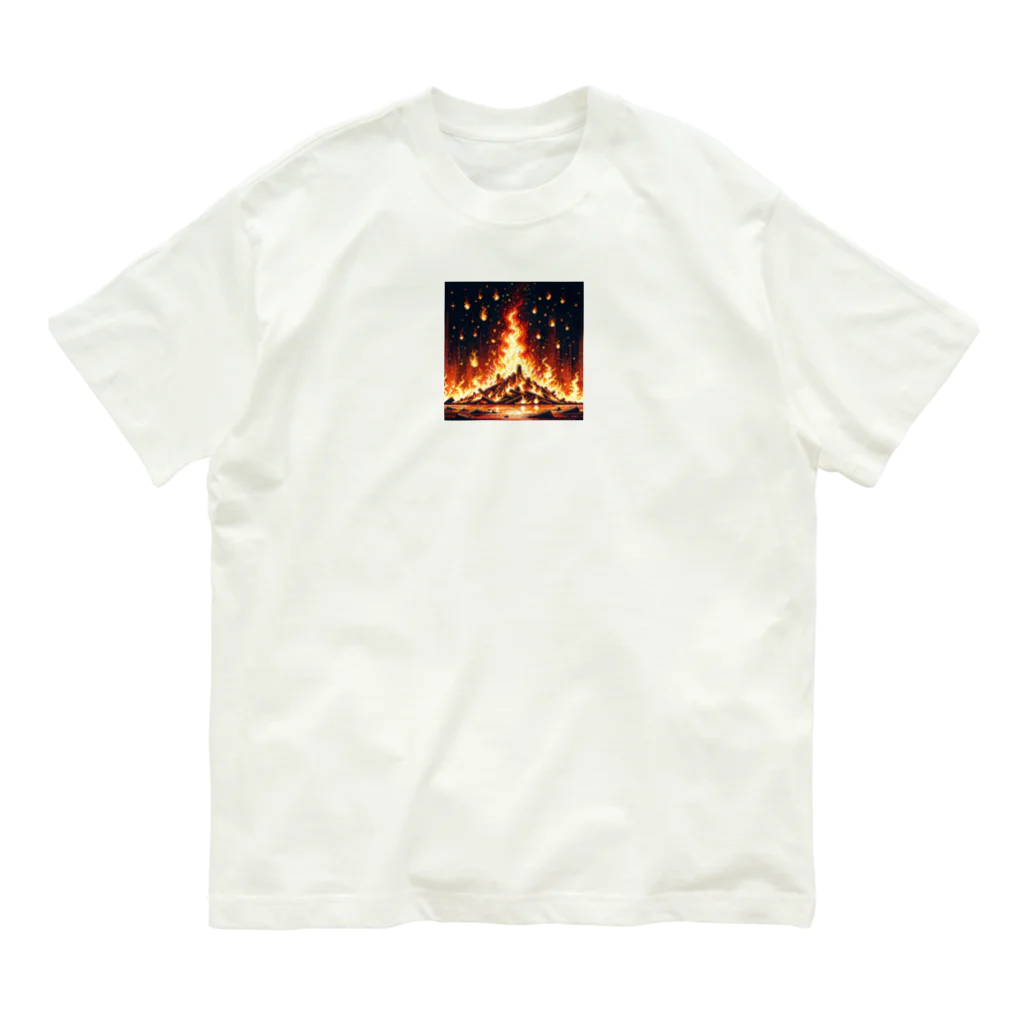 PiXΣLのworld of flames / type.1 オーガニックコットンTシャツ