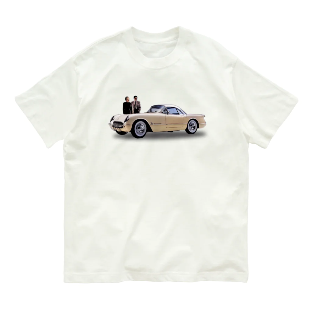 wowwooの54 Corvette Hardtop Organic Cotton T-Shirt