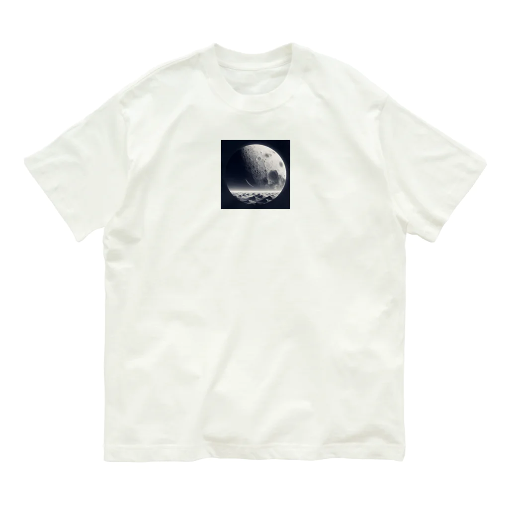 55SHOPの月の裏側 Organic Cotton T-Shirt