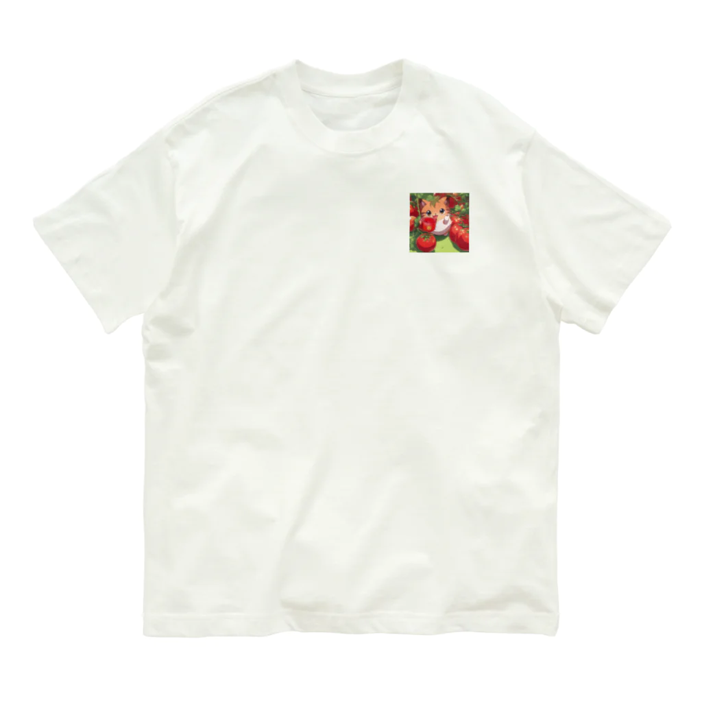 karrot01のトマトティオ オーガニックコットンTシャツ