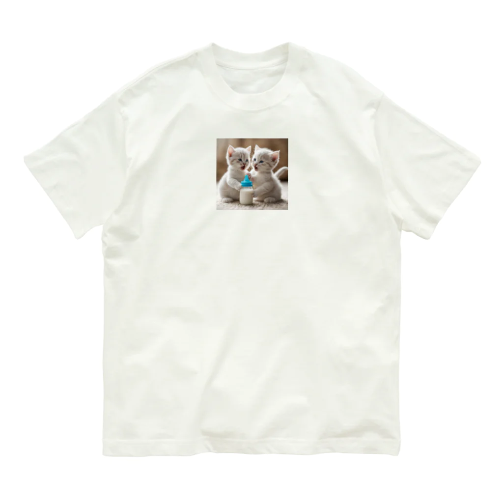 xwd28の双子の子猫 Organic Cotton T-Shirt