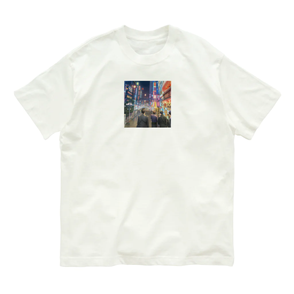 DROOMの都会の夜 Organic Cotton T-Shirt