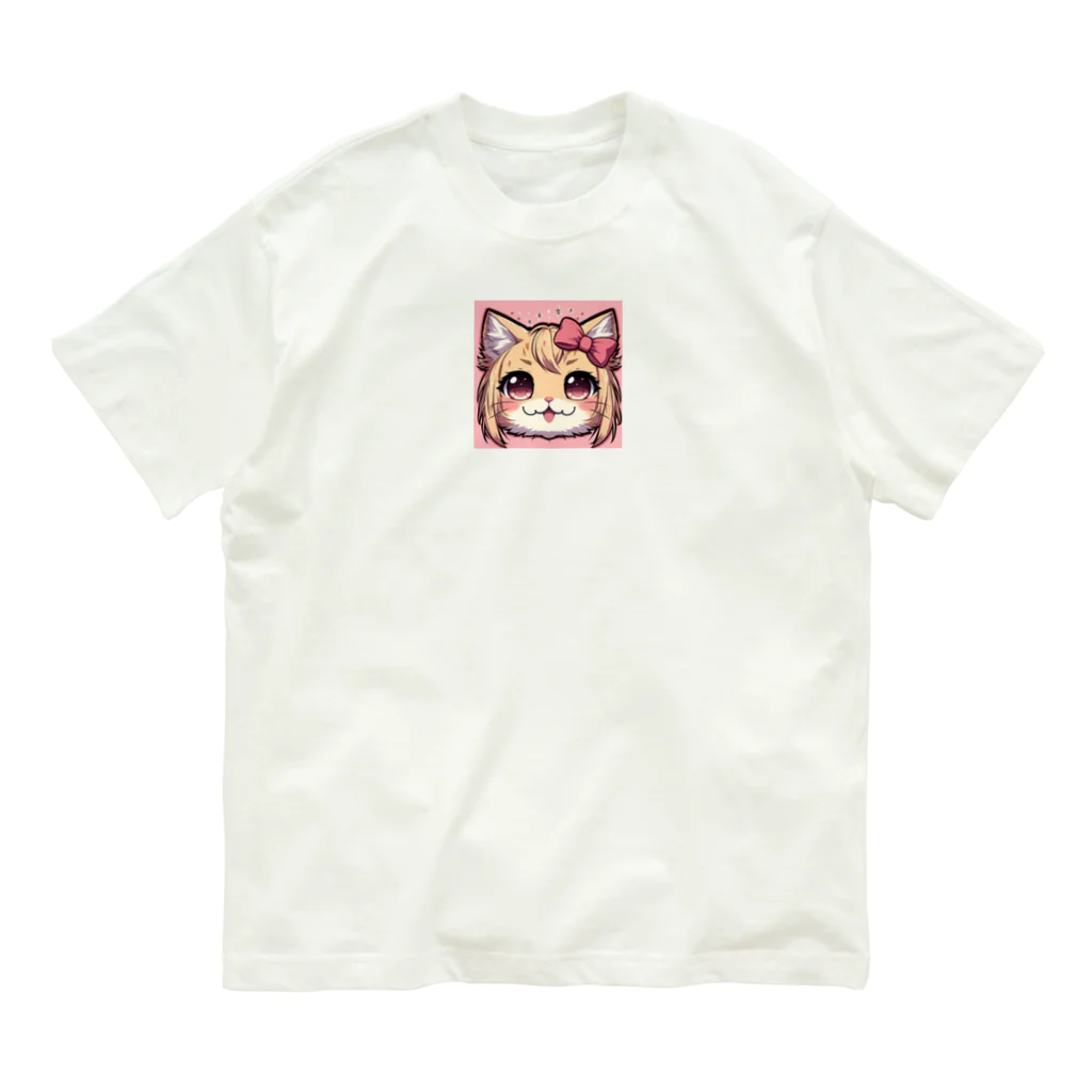 はまみるのキュンキュンする猫 オーガニックコットンTシャツ