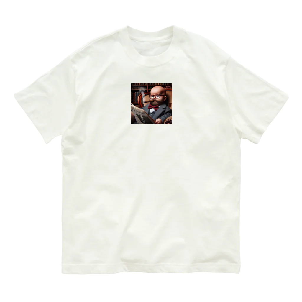 taka-kamikazeの貫禄のあるヒゲの赤ちゃん Organic Cotton T-Shirt