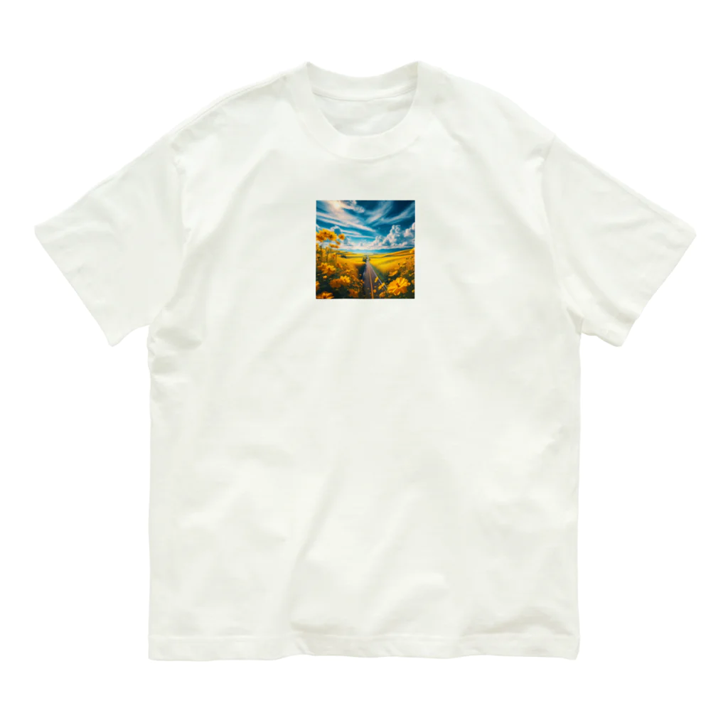 mayu0807の幸せの黄色い道 Organic Cotton T-Shirt