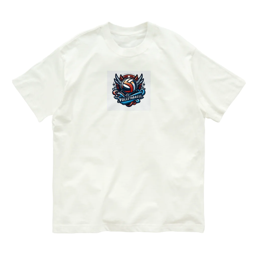 【volleyball online】のLINEスタンプ風 Organic Cotton T-Shirt