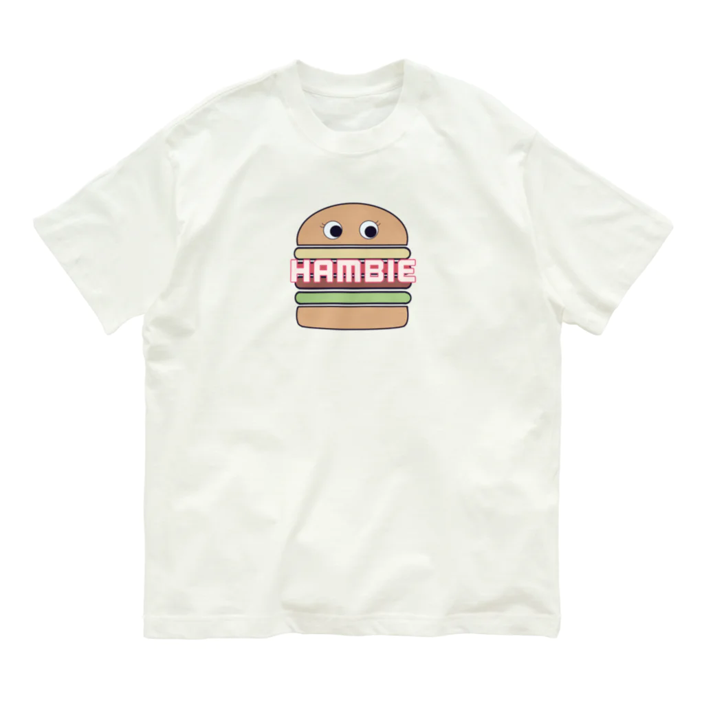 charlolの🍔ハンビーちゃん オーガニックコットンTシャツ