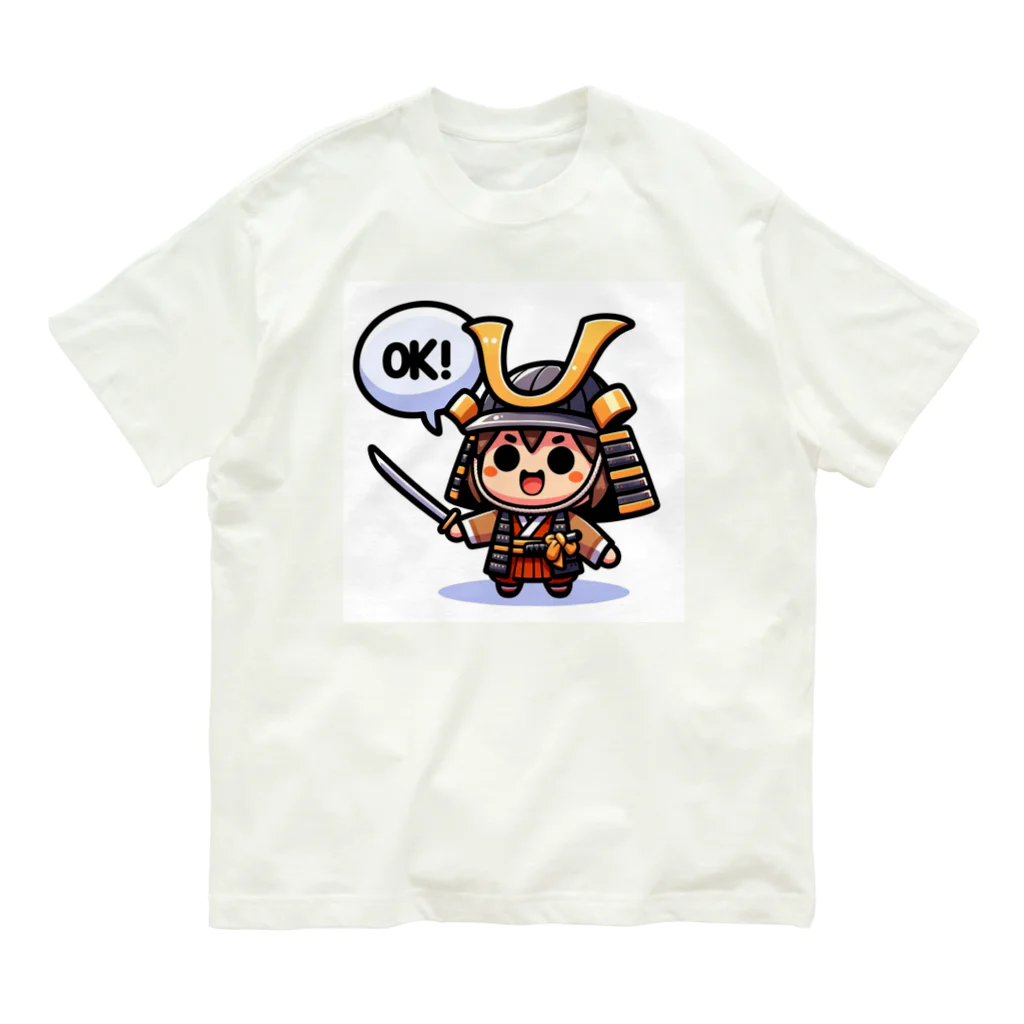 oosakanoojisannの子供侍シリーズ オーガニックコットンTシャツ