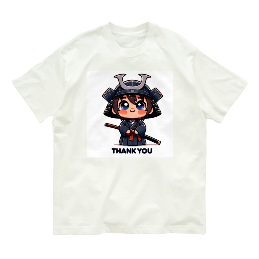 oosakanoojisannの子供侍シリーズ オーガニックコットンTシャツ