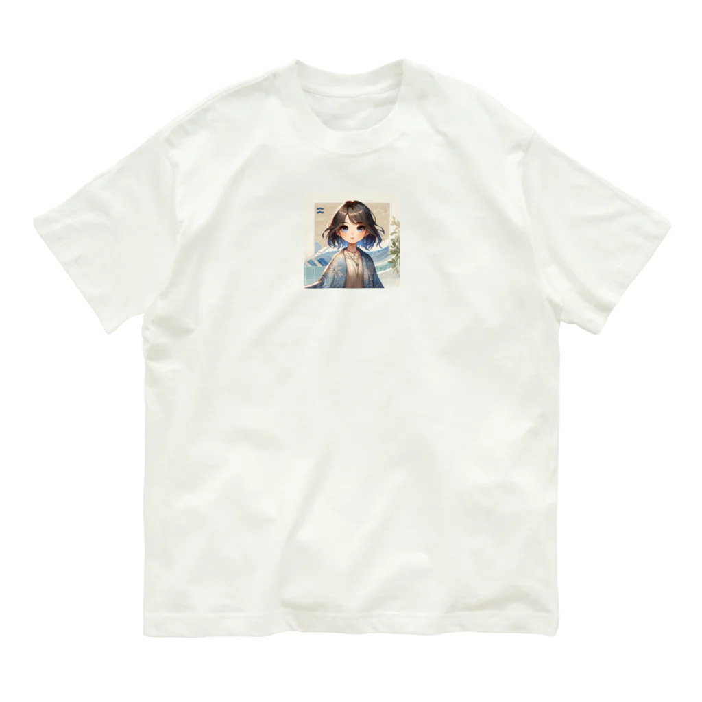 toko-tenの水瓶座 オーガニックコットンTシャツ