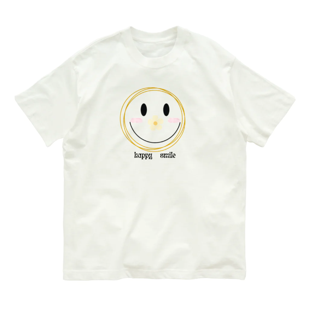 BuuuHomeの幸せ笑顔 オーガニックコットンTシャツ