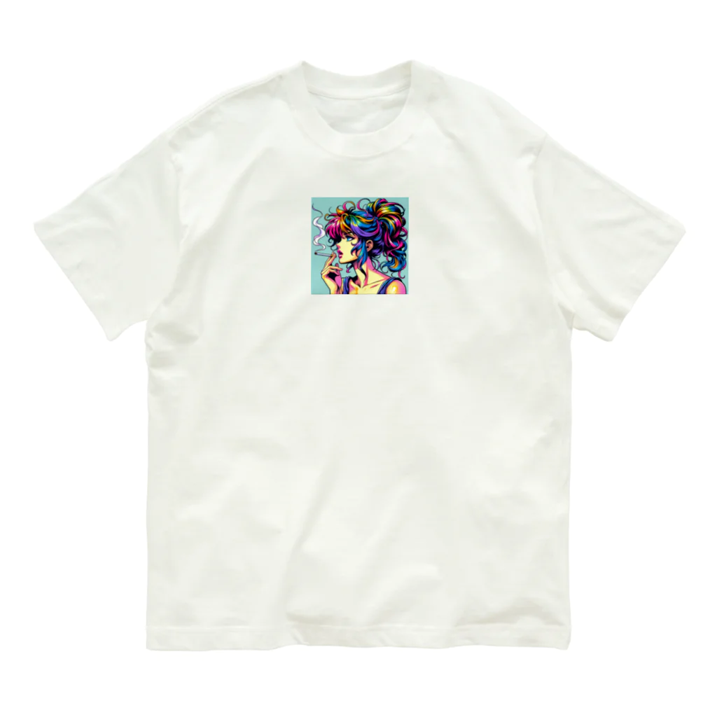 Sound17のタバコを吸う女性 オーガニックコットンTシャツ