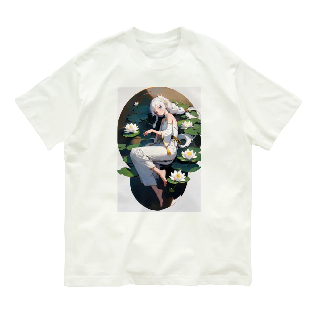 arashi023の蓮花の少女 オーガニックコットンTシャツ