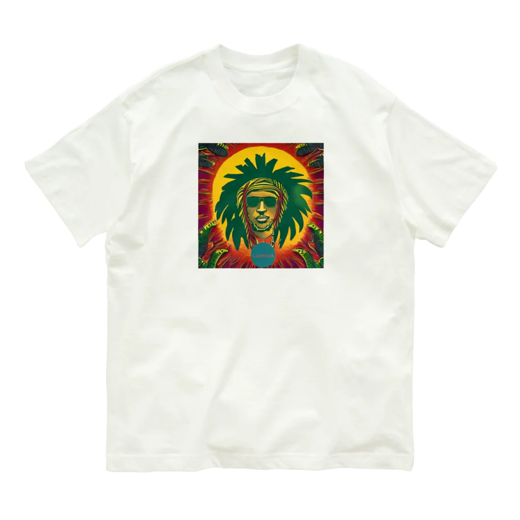 LuminaのSun and ReggaeMusic オーガニックコットンTシャツ