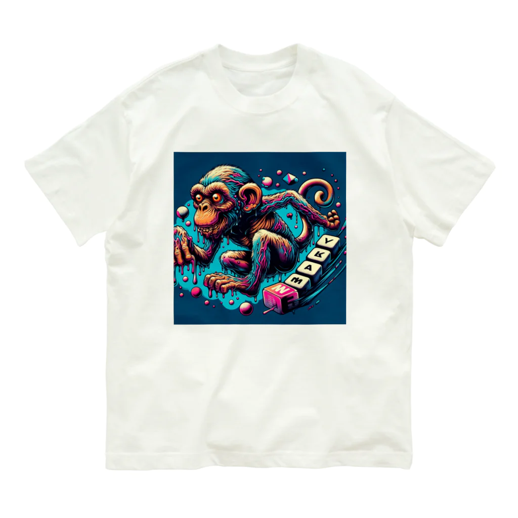 k.a.u.j.7の「サルFUNKY」 Organic Cotton T-Shirt