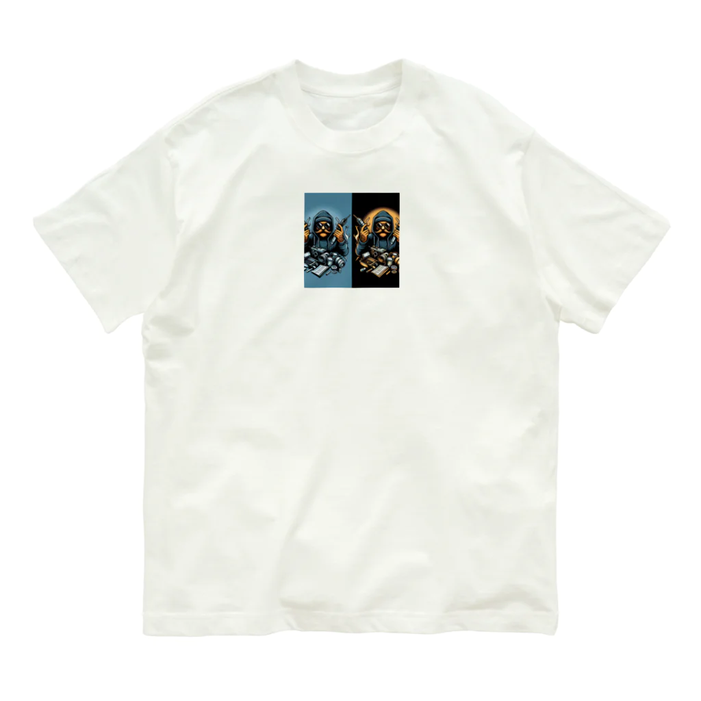 X_TK_Xのカメラを改造するおじさん Organic Cotton T-Shirt