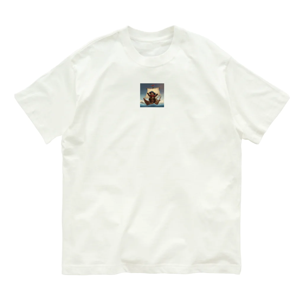 にんにんにんじゃの熊海賊 Organic Cotton T-Shirt