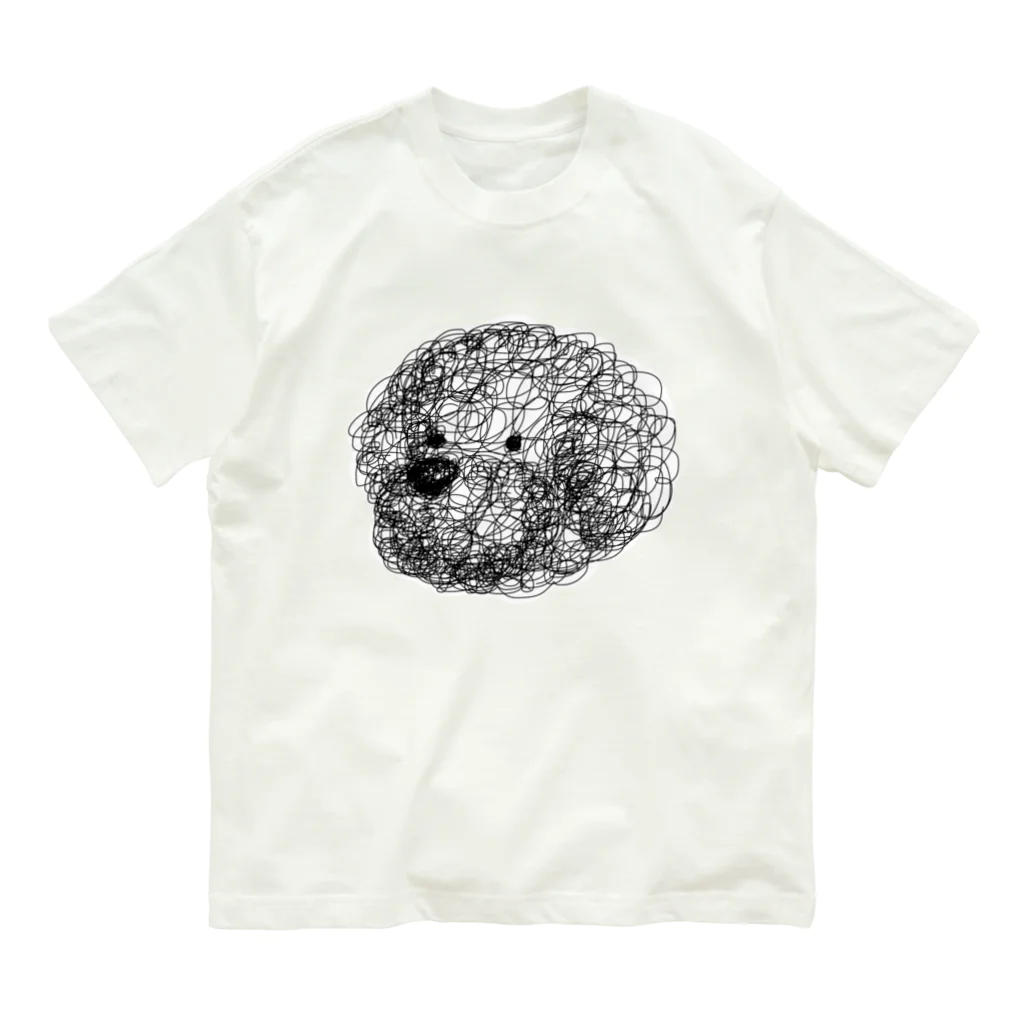 カール亭のプードル  ワンさん　ぐるぐる Organic Cotton T-Shirt