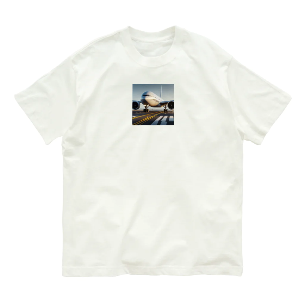 uj-ojiasnのかっこいい飛行機 Organic Cotton T-Shirt