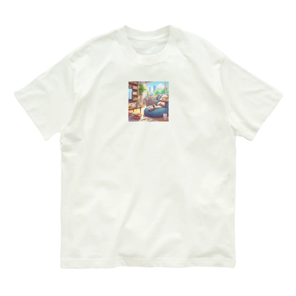 s30zcのほっこりとくつろぐトイプードル Organic Cotton T-Shirt