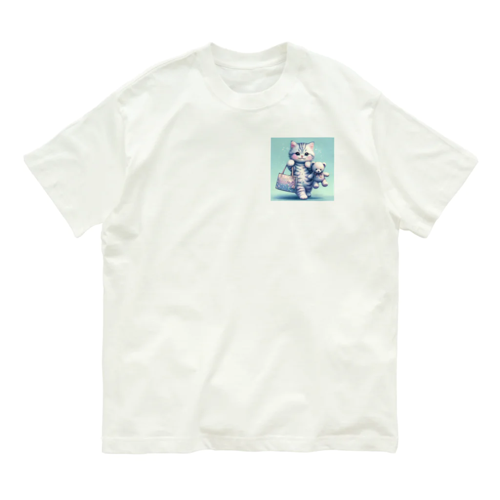 青りんごミュージアムのキャリアウーマン Organic Cotton T-Shirt