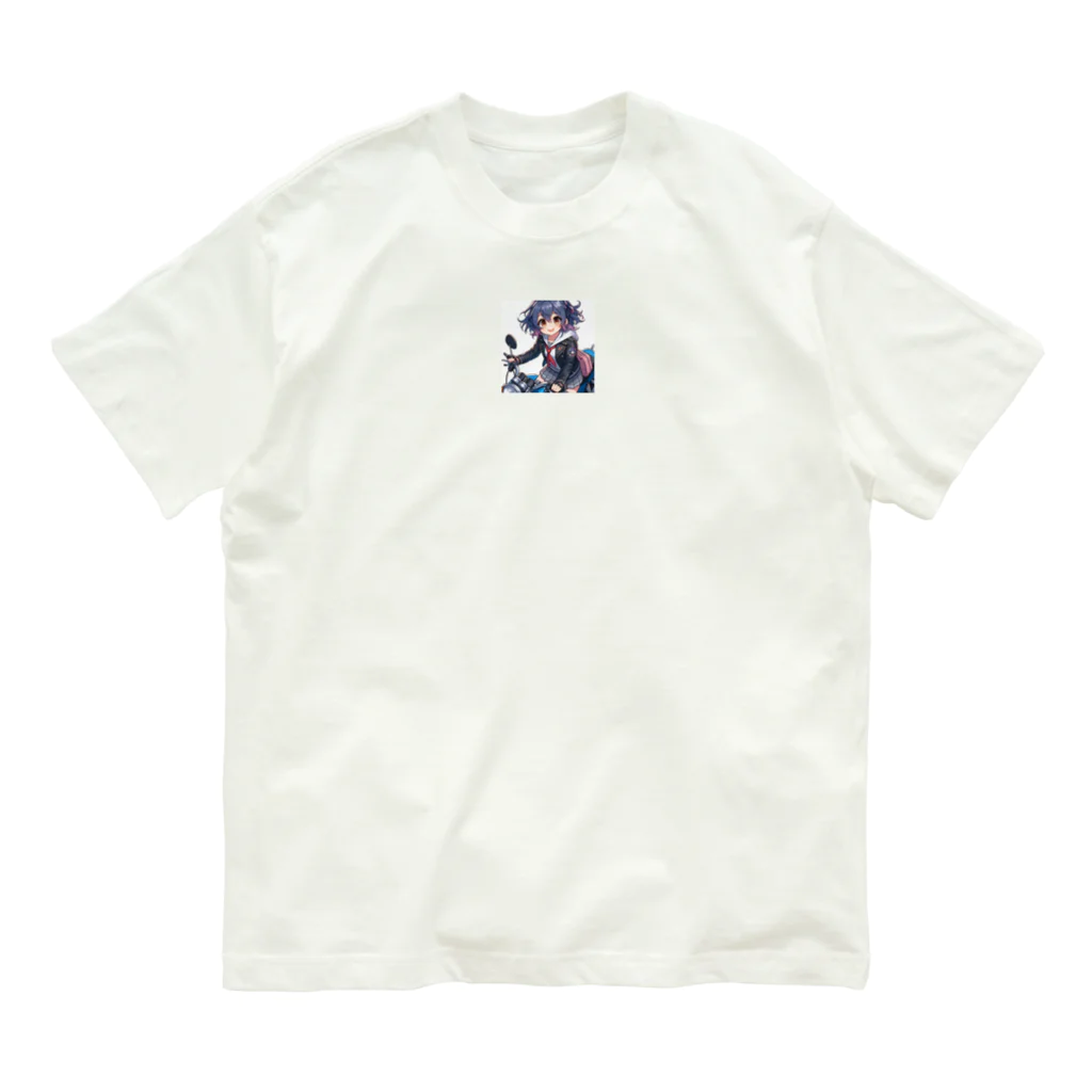 ライダーズのバイク女子 Organic Cotton T-Shirt