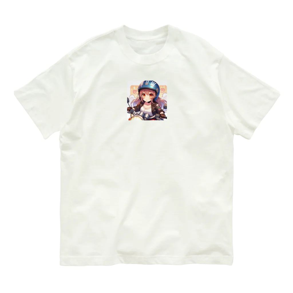 ライダーズのバイク女子　ばくおん!!系 Organic Cotton T-Shirt