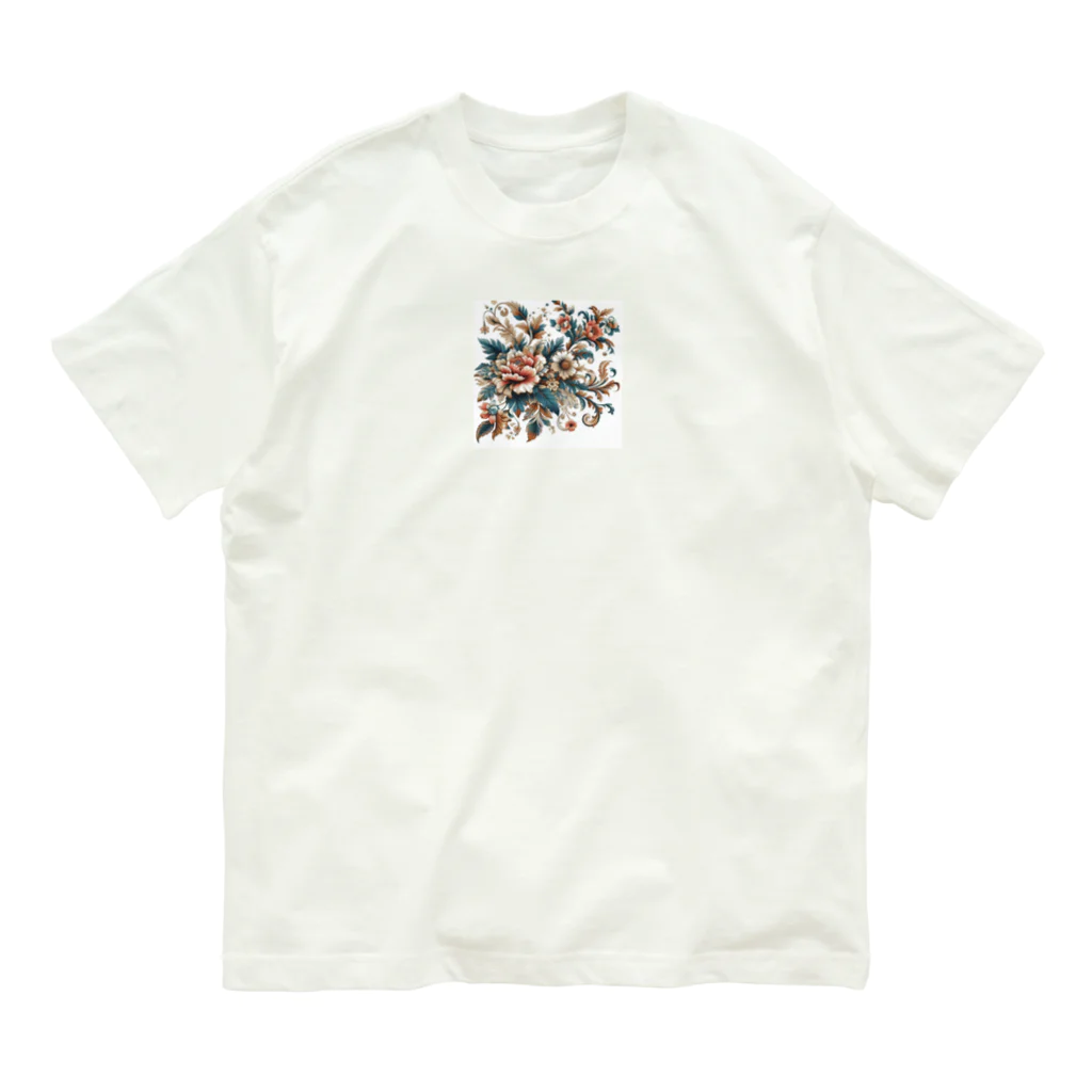 shopの花柄 オーガニックコットンTシャツ